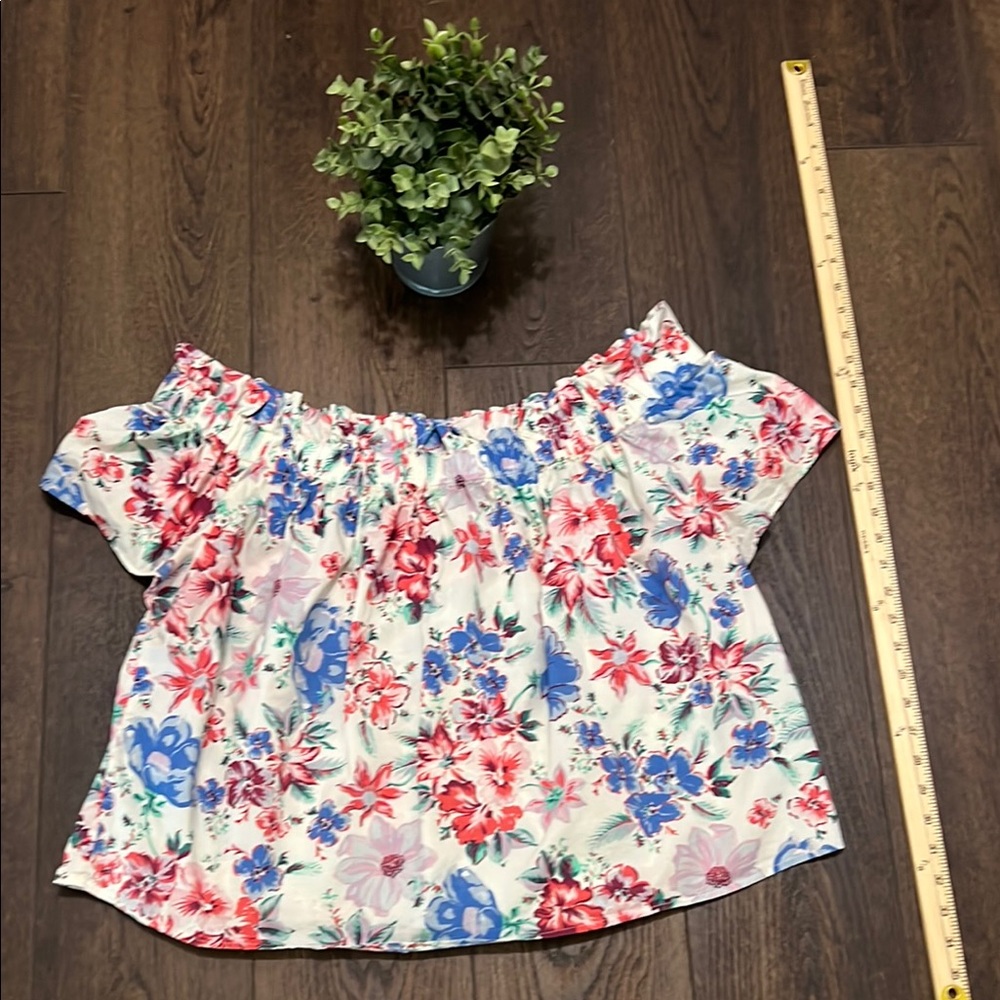 GAP Floral Off-Shoulder Top - Multicolor